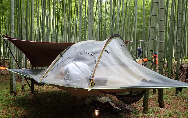 「竹林の中でハンモックスタイルのキャンプ体験」　　　　　　　【2020年10月17日（土）】