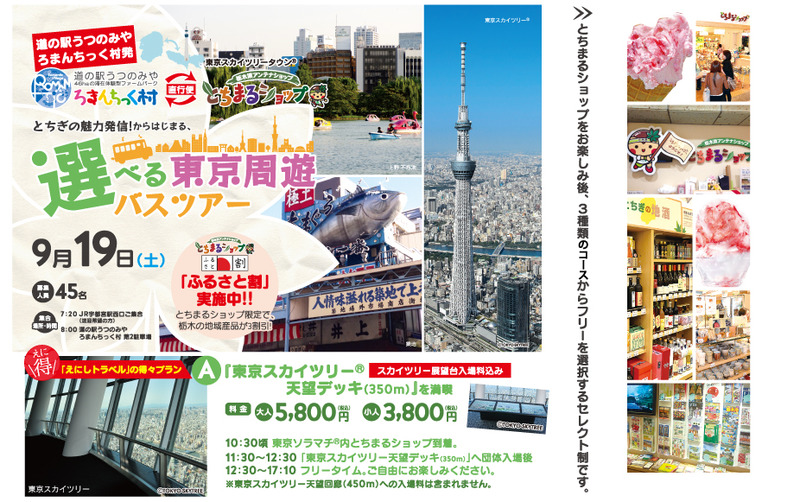 選べる東京周遊バスツアー ≪Aコース/東京スカイツリー展望デッキ(350m)を満喫≫
