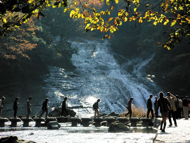 必勝の町‘大多喜‘（紅葉篇・ワンちゃんと川廻し）